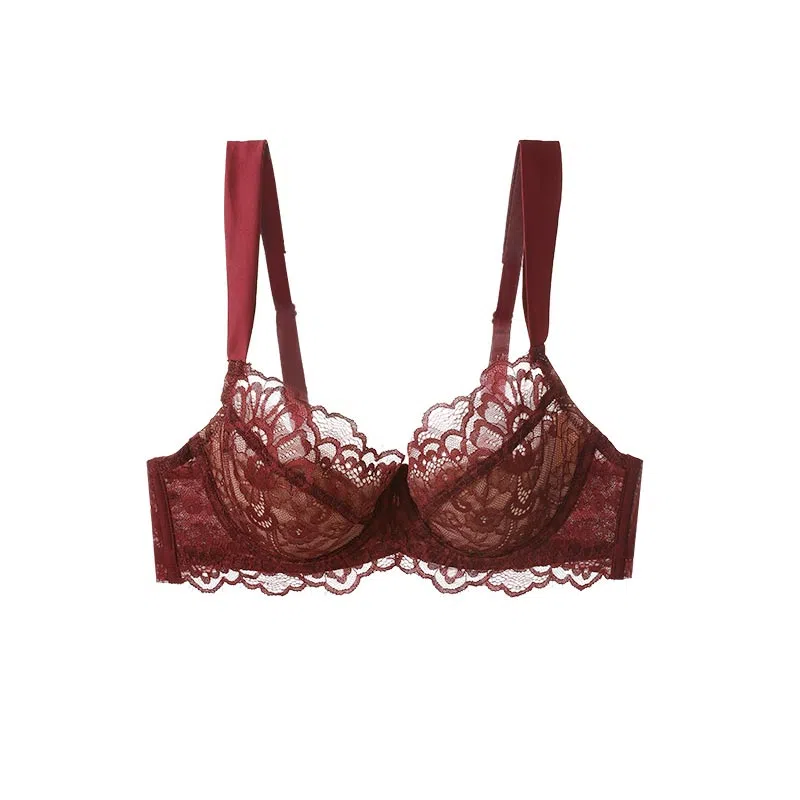 内在密码 法式蕾丝纯欲胸大显小防下垂性感文胸 女款
