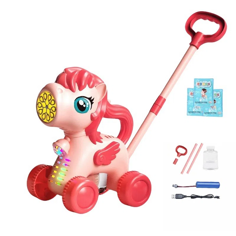 酷毛鸭 天马独角兽 长颈鹿手推车 泡泡机