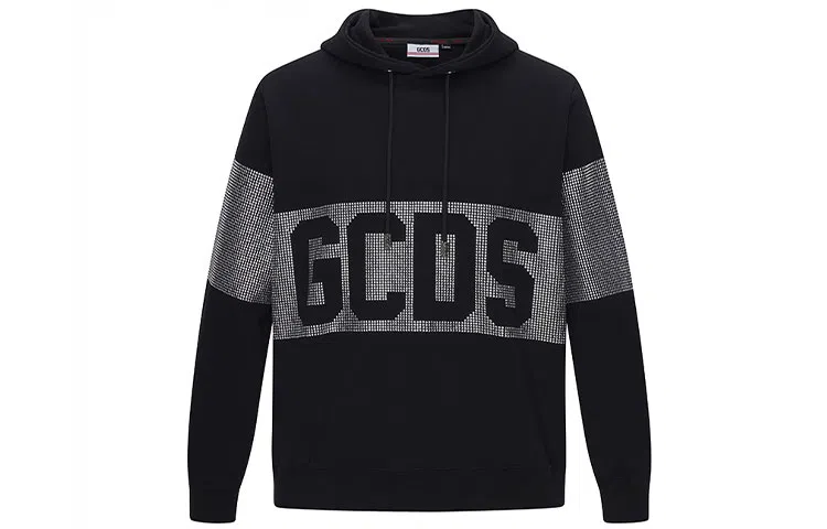 GCDS Classic Logo Hoodie Black