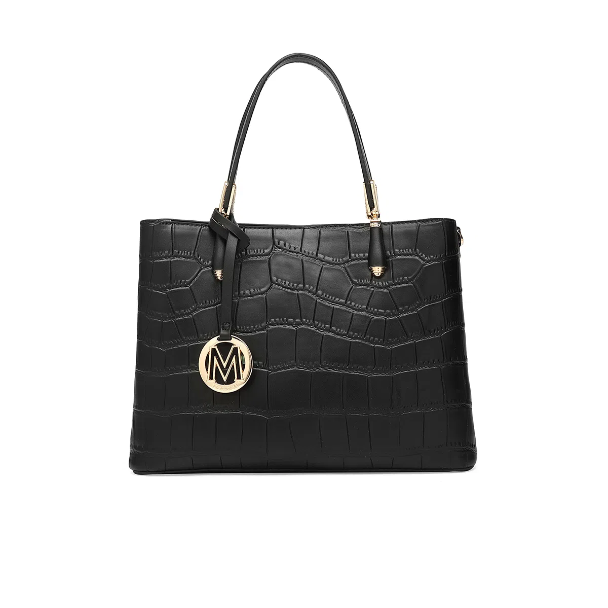 稻草人 高级感百搭通勤 聚氨酯革 手提包 女款 黑色/杏色