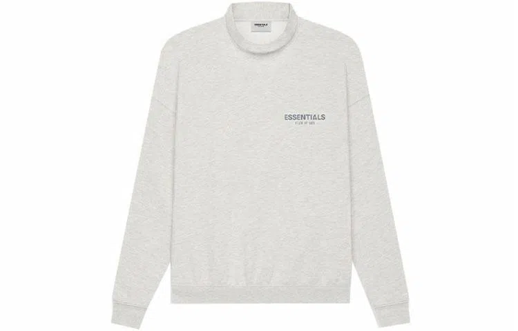 Fear of God Essentials SS21 Pullover Mockneck Light Heather Oatmeal