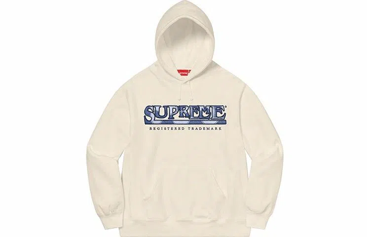 Supreme SS21 Week 17 Denim Logo Hooded Sweatshirt