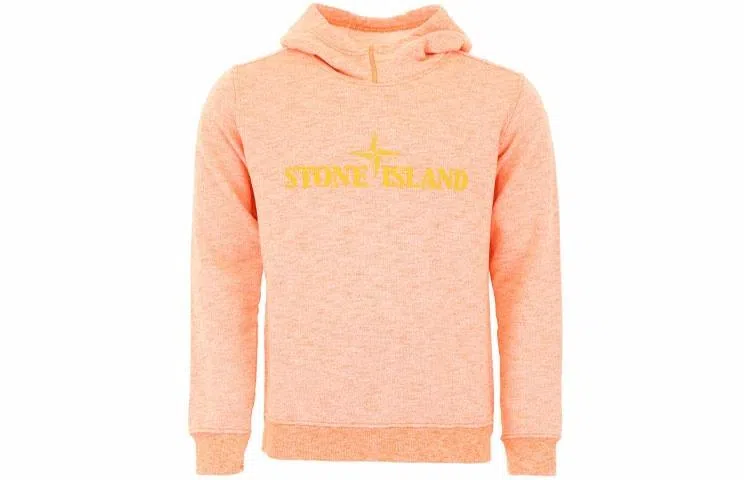 Stone Island Ghost Pieces Hoodie Orange