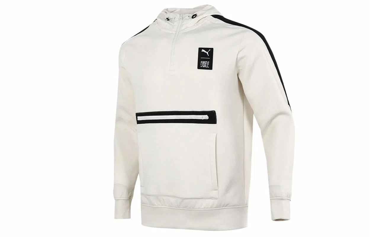 Puma x FIRSTMILE Patchwork Hoodie Off White