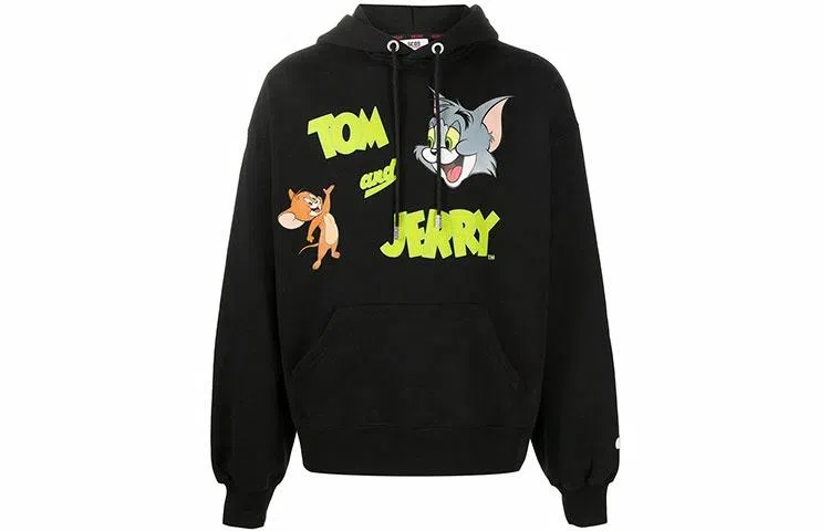 GCDS Tom and Jerry Hoodie Black