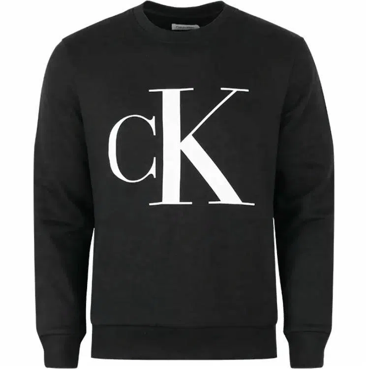 Calvin Klein Logo Crewneck Sweatshirt Black