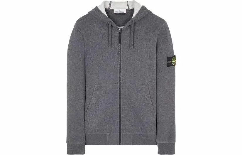 Stone Island SS23 Logo Hoodie Smoke Grey
