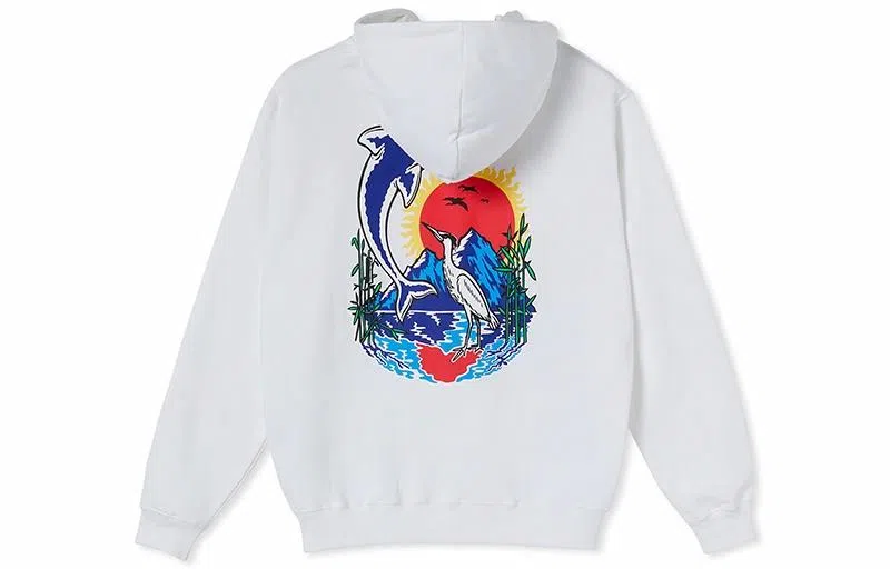 Polar Skate Co Mt. Fuji Hoodie White