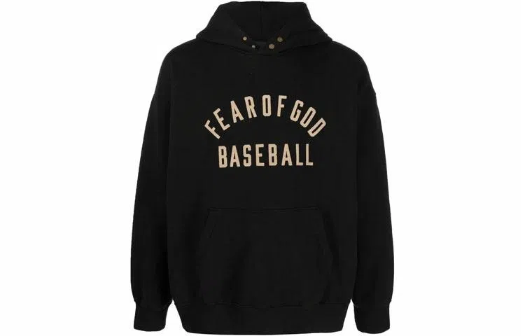 Fear of God Baseball Hoodie Black