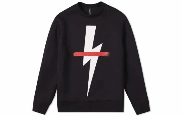 Neil Barrett SS23 Black Crewneck Sweatshirt