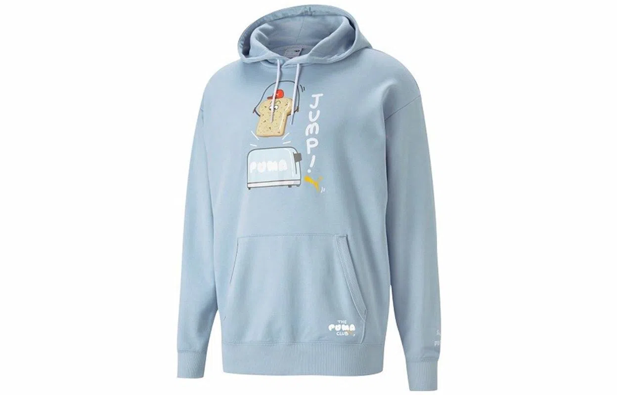Puma Club Graphic Hoodie Light Blue