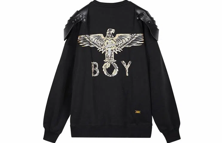 Boy London FW21 Mechanical Eagle Logo Embroidered Sweatshirt