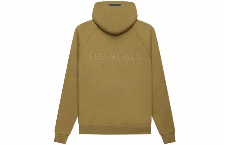 Fear of God Essentials FW21 Pullover Hoodie Amber Logo