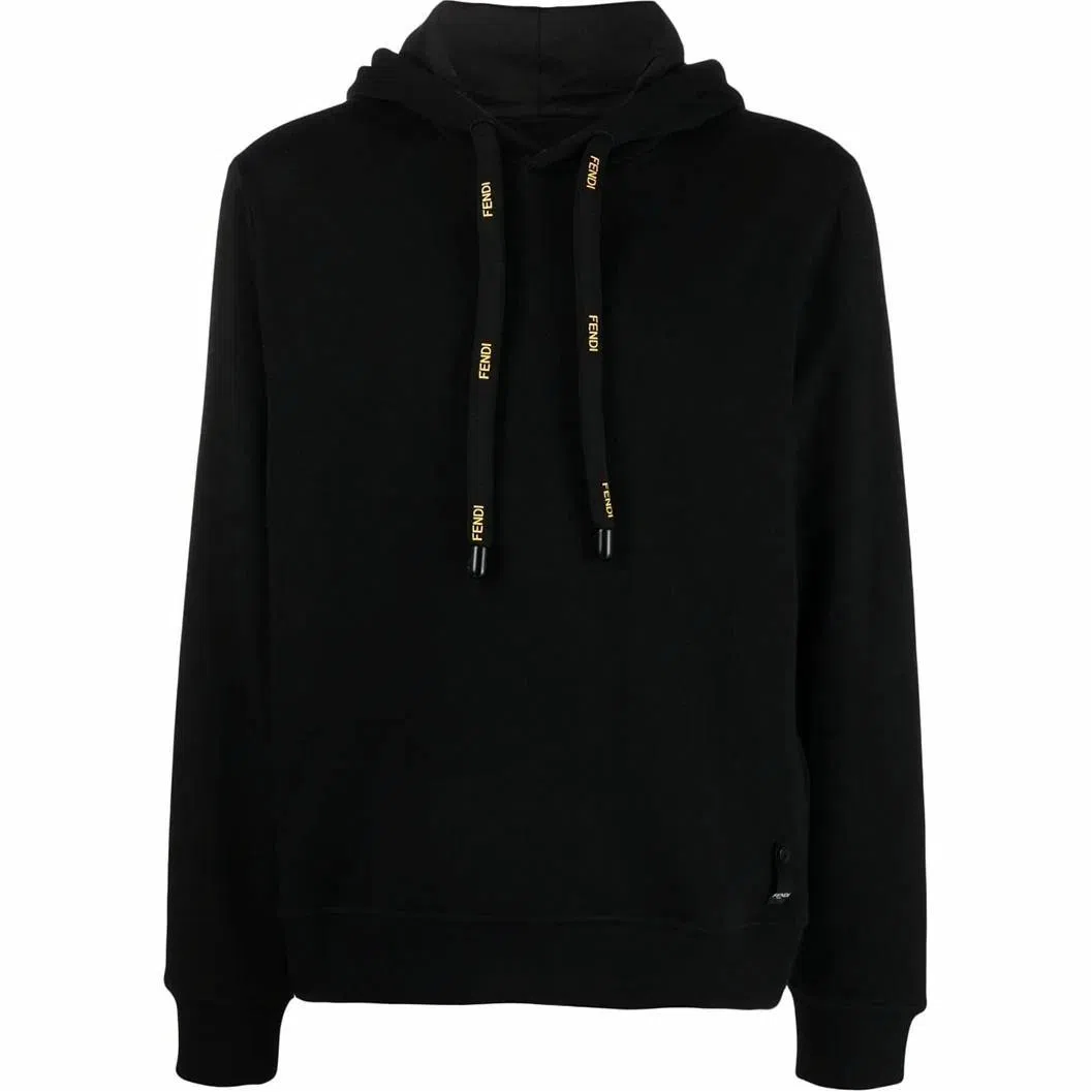 Fendi Pullover Hoodie Black