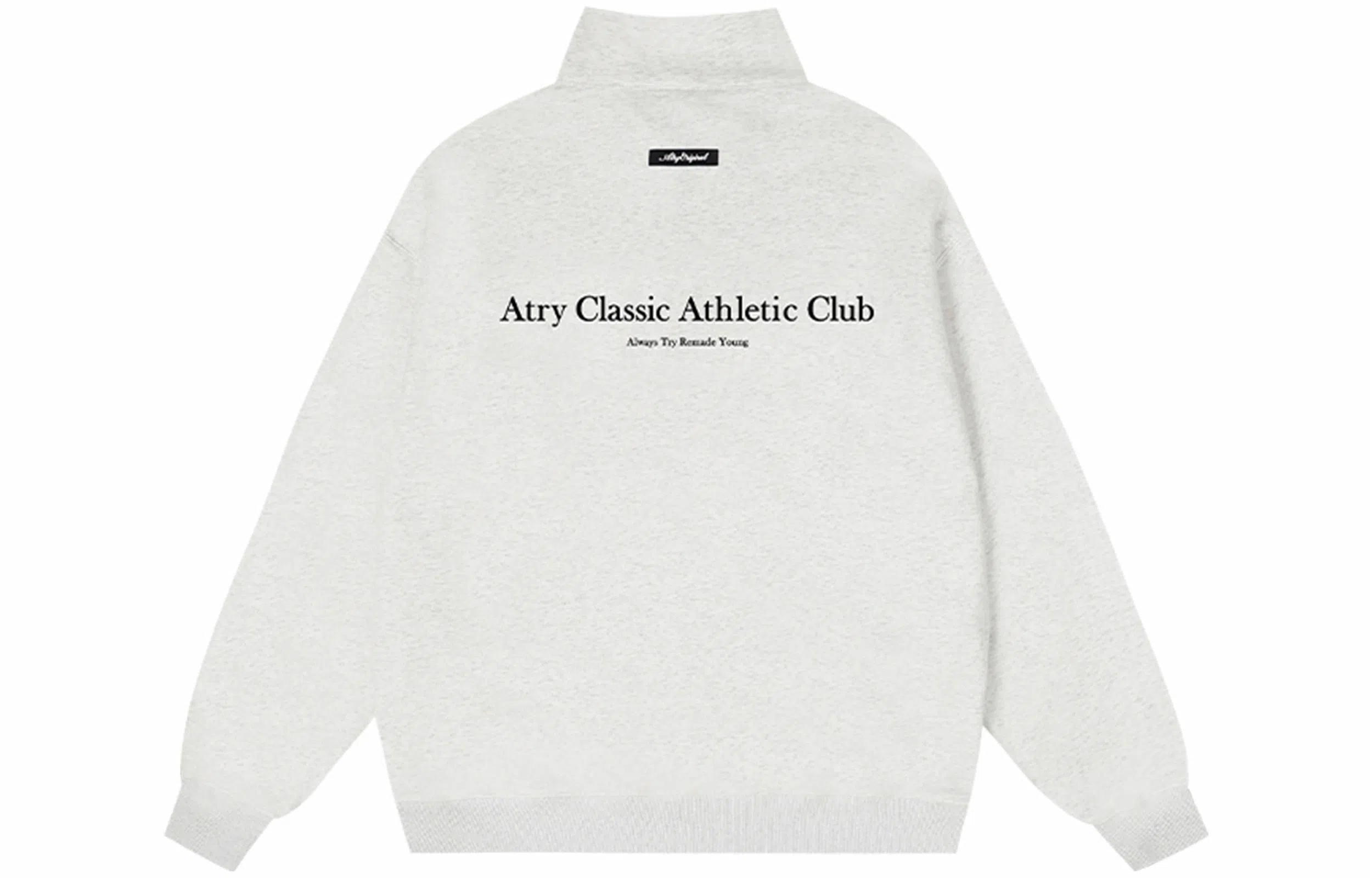 Atry Zipper Polo Retro Sweatshirt