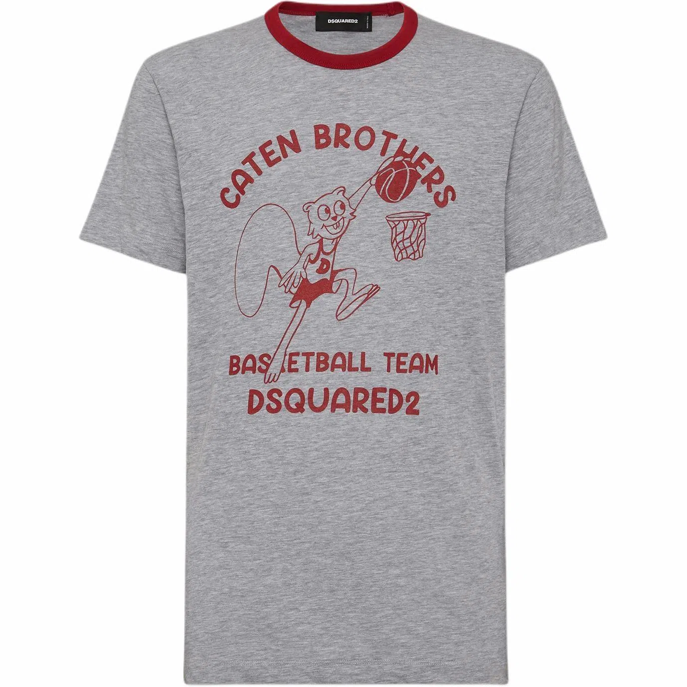 DSQUARED2 Logo Print Crewneck T-Shirt Grey
