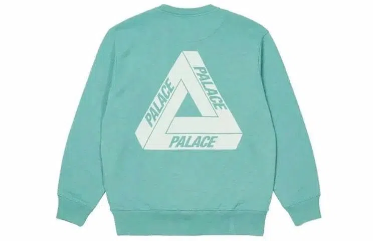 PALACE FW21 Slub Crew Green Logo