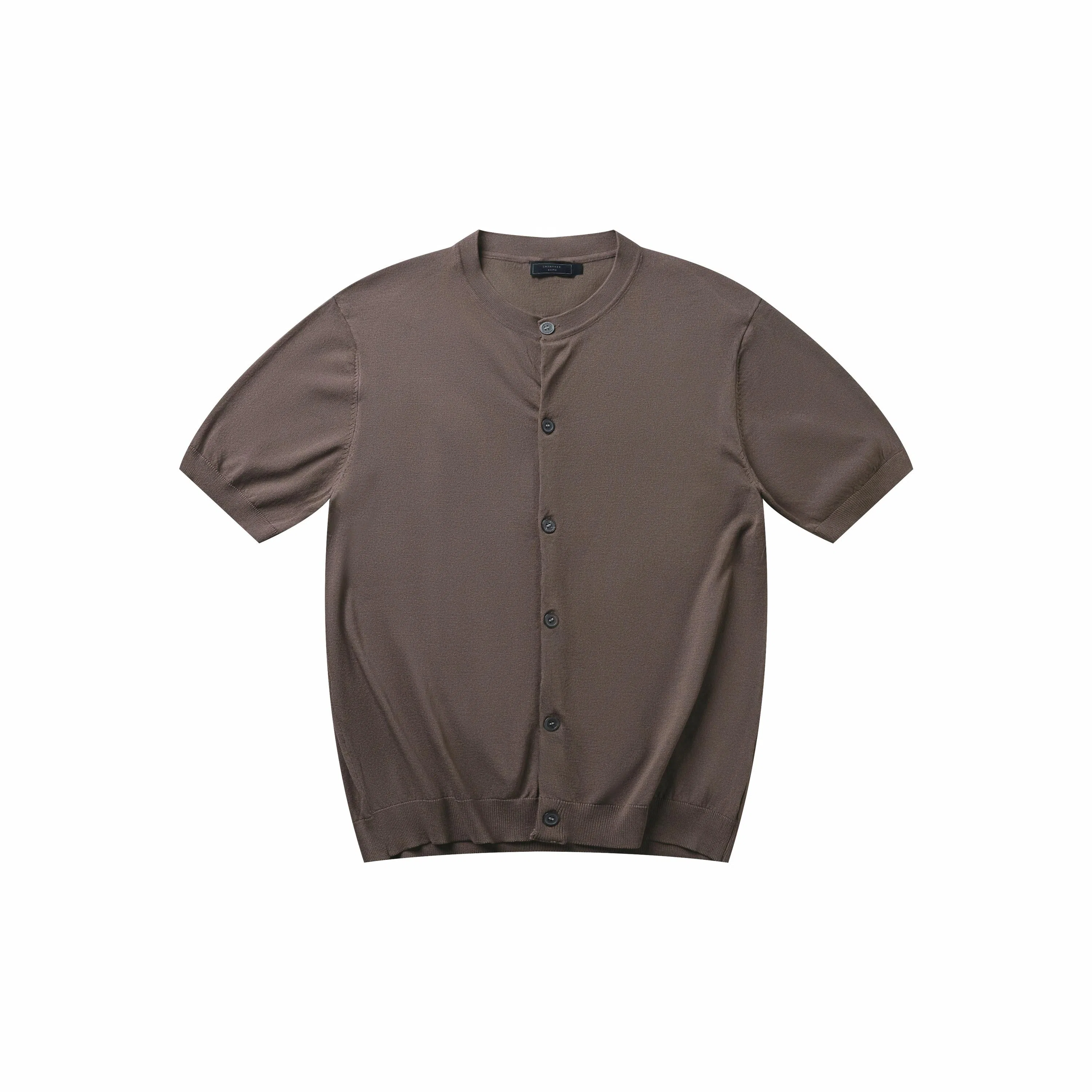 SHANTREE Summer Retro Crewneck Tee Khaki