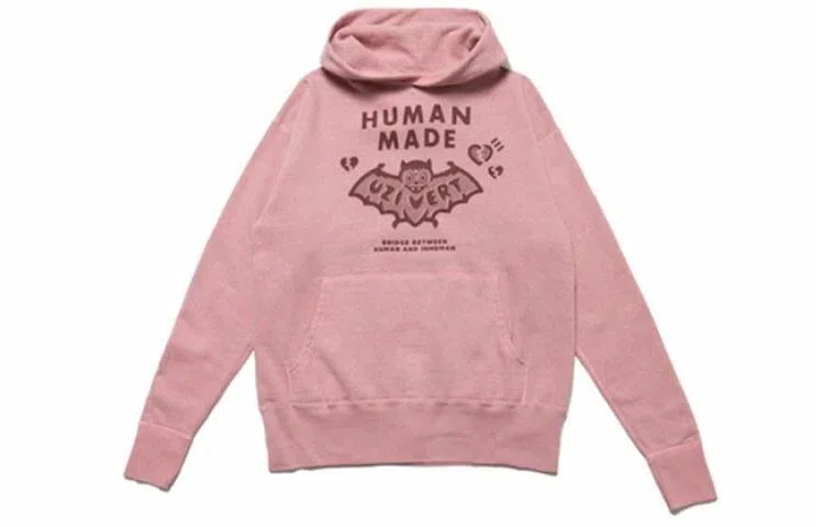 HUMAN MADE x Lil Uzi Bat Graphic Hoodie Pink