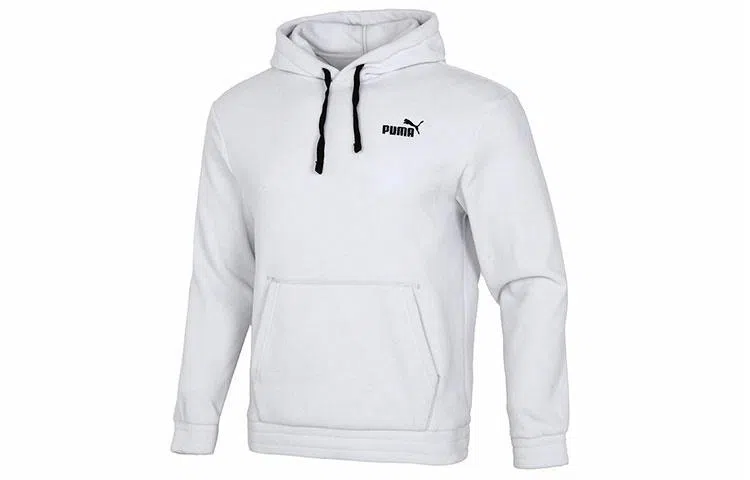 Puma Polar Fleece Hoodie Light Grey
