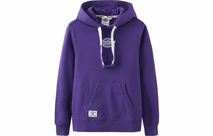 Dickies Logo Print Long Sleeve Sweatshirt Purple