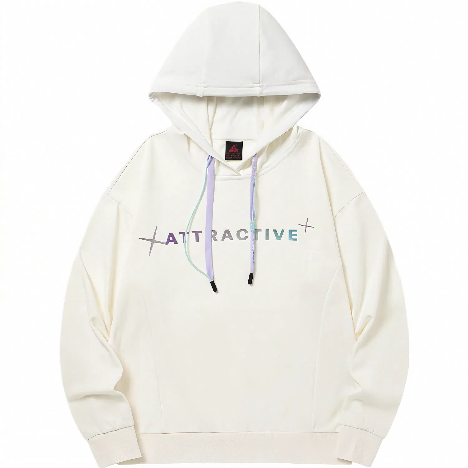 匹克时尚系列 连帽休闲百搭简约纯色 运动卫衣 女款 本白