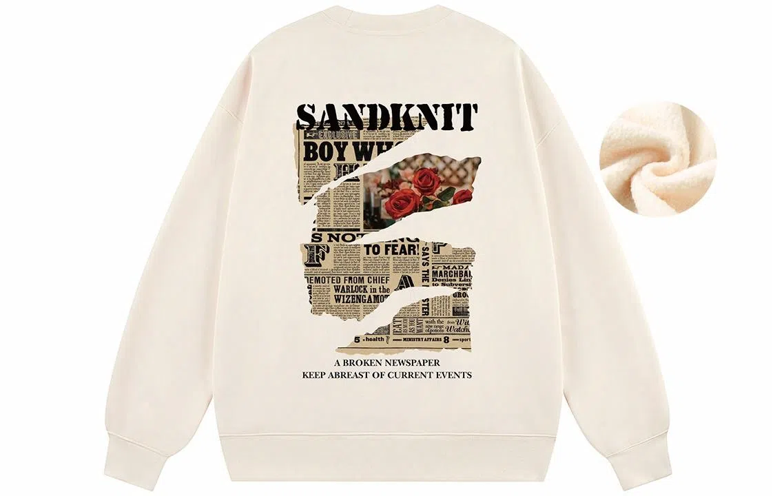 SandKnit Retro Rose Series Sweatshirt