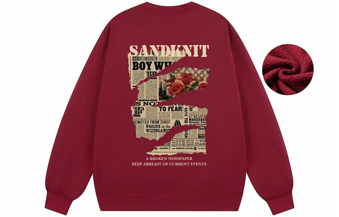 SandKnit Retro Rose Series Sweatshirt