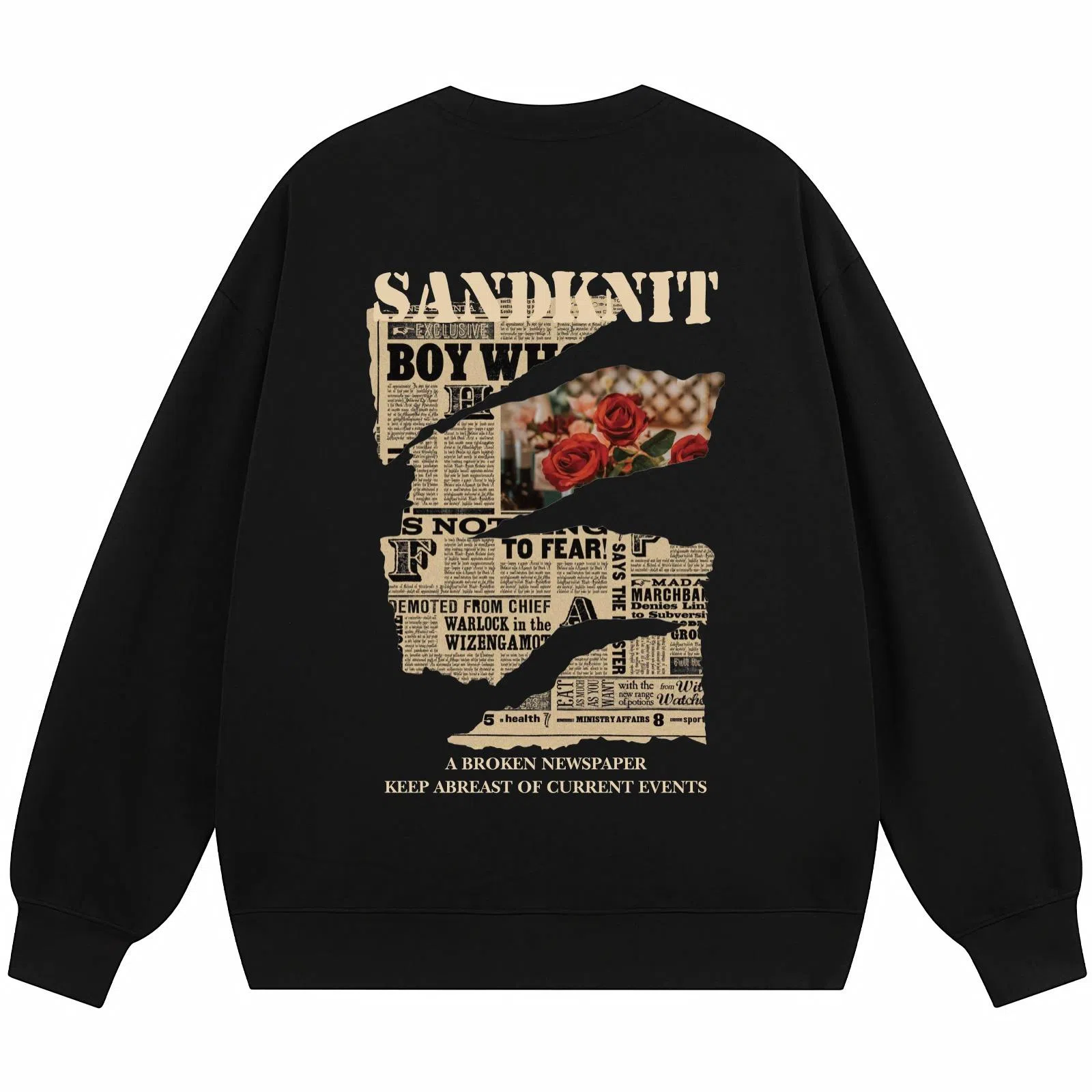 SandKnit Retro Rose Series Sweatshirt