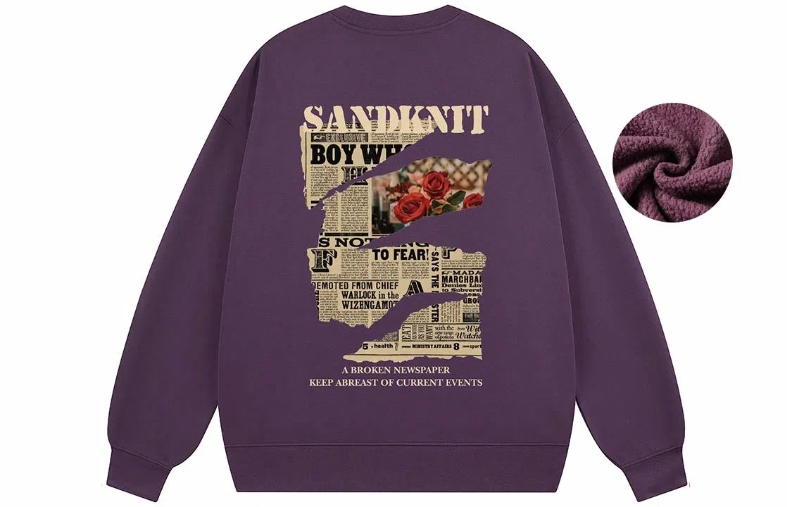 SandKnit Retro Rose Series Sweatshirt