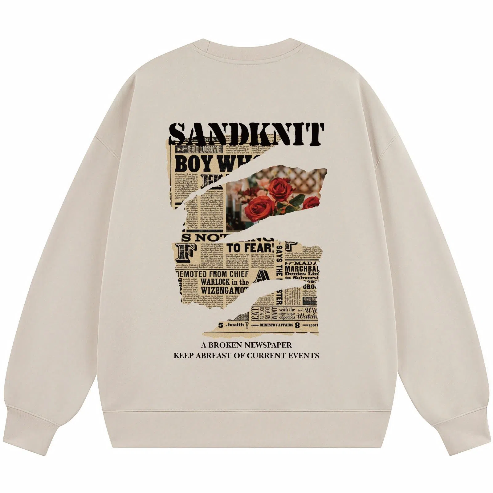 SandKnit Retro Rose Series Sweatshirt