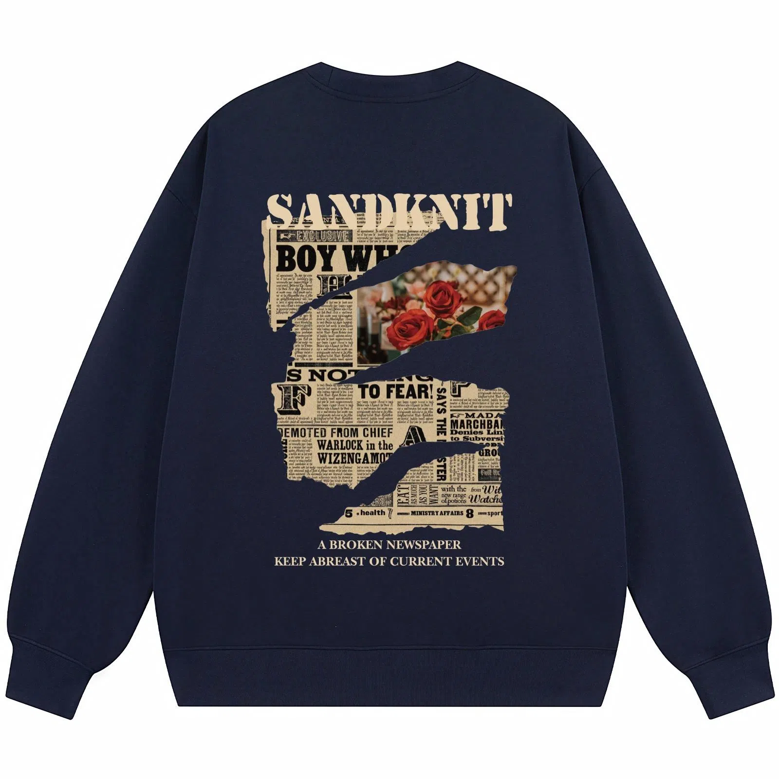SandKnit Retro Rose Series Sweatshirt