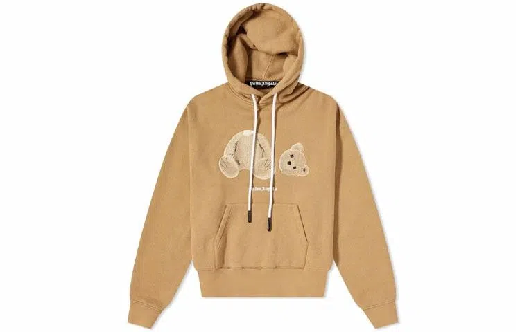 Palm Angels Bear Hoodie Khaki