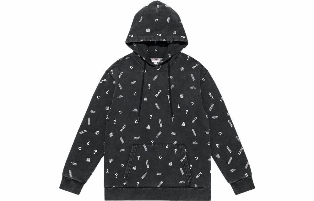 CLOT x GUESS Logo Hoodie Black