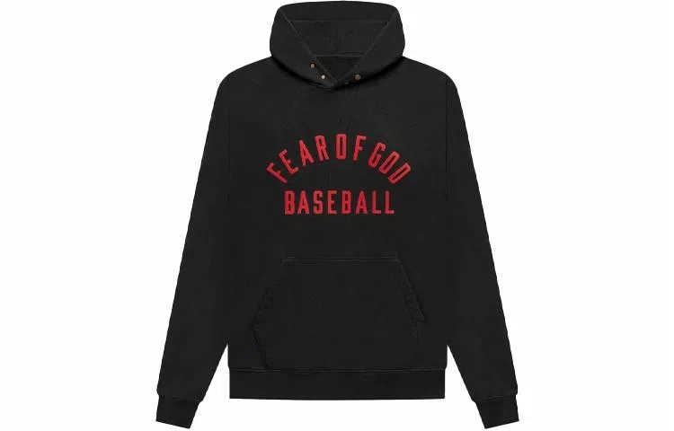 Fear of God Baseball Hoodie Vintage Black