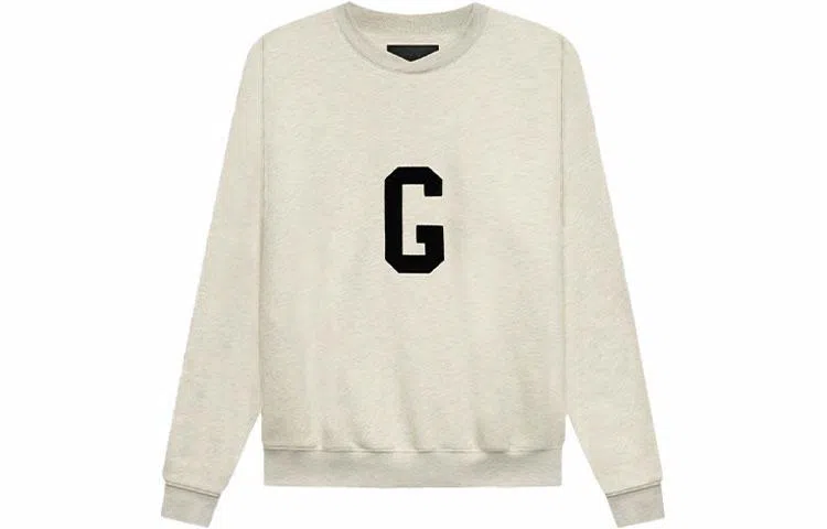 Fear of God FW21 G Crewneck Sweatshirt Cream Heather