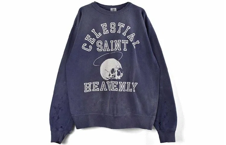 SAINT Mxxxxxx Logo Crewneck Navy