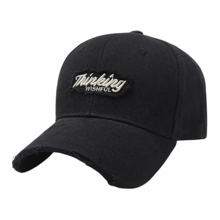 佐闯 美式呢料加深百搭韩版硬挺有型时尚男显脸小韩版刺绣春夏季潮款 棉 鸭舌帽 男女同款情侣款