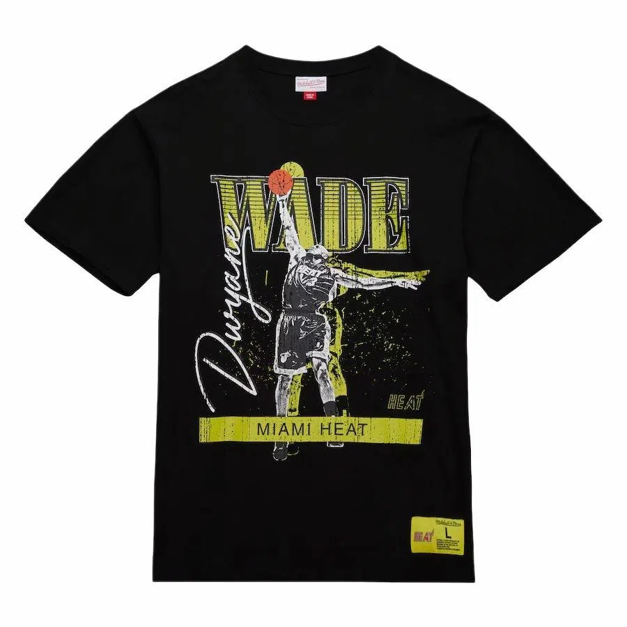 Mitchell Ness x NBA Miami Heat Dwyane Wade T