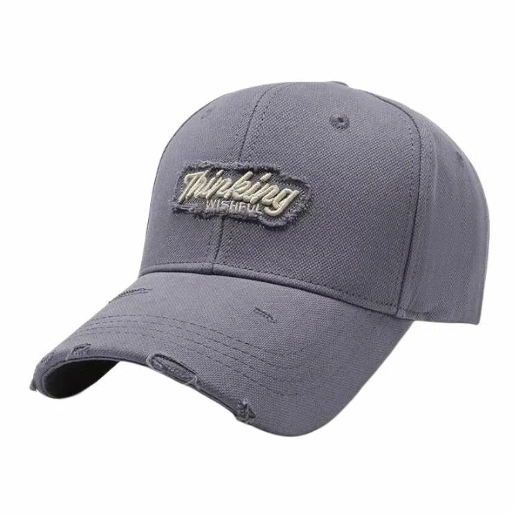 佐闯 美式呢料加深百搭韩版硬挺有型时尚男显脸小韩版刺绣春夏季潮款 棉 鸭舌帽 男女同款情侣款