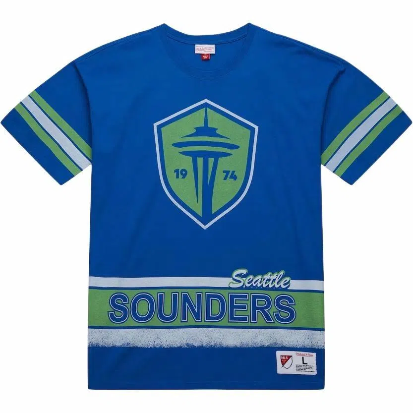 Mitchell Ness x MLS Blue Seattle Sounders FC T