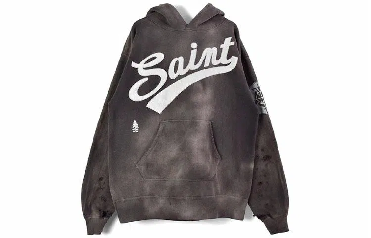 SAINT Mxxxxxx Logo Hoodie Dark Grey