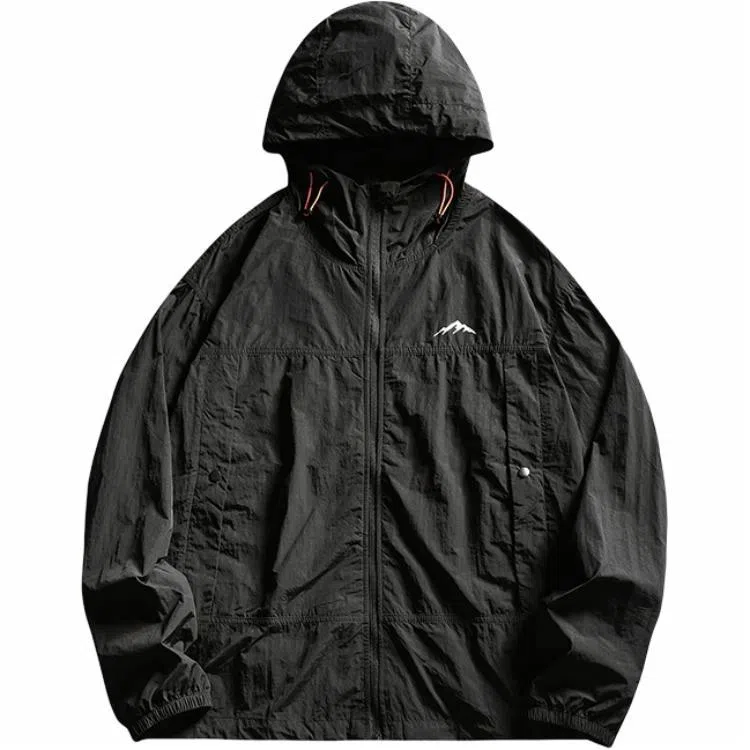 赞仕 超薄透气户外机能连帽防晒服 男女同款