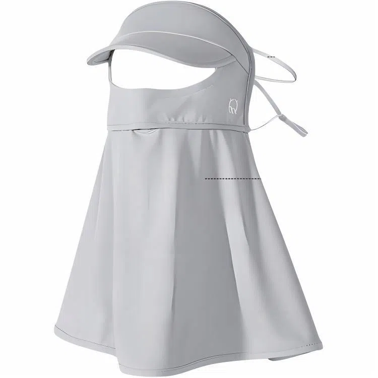 杨同学 全脸面纱防紫外线护颈脖冰丝遮脸脖子夏季薄款透气口罩 锦纶 防晒面罩 女款