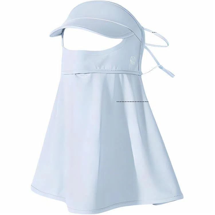 杨同学 全脸面纱防紫外线护颈脖冰丝遮脸脖子夏季薄款透气口罩 锦纶 防晒面罩 女款