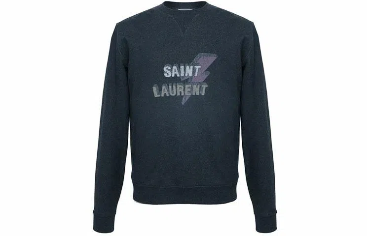 Saint Laurent Crewneck Sweatshirt Grey
