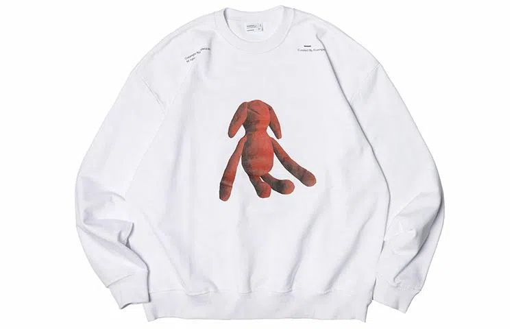 ROARINGWILD AW21 3D Rabbit Crewneck Sweatshirt White