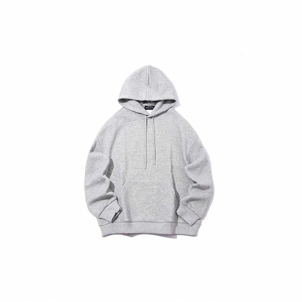 我是大卫 慵懒风重磅纯色简约宽松基础款休闲连帽卫衣 男女同款