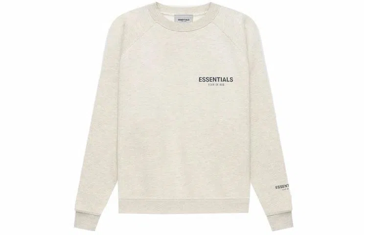 Fear of God Essentials FW21 Pullover Crewneck Light Heather Oatmeal