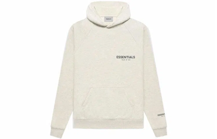 Fear of God Essentials FW21 Pullover Hoodie Light Heather Oatmeal